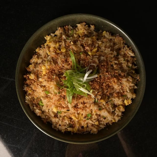 Golden Garlic Fried Rice.
